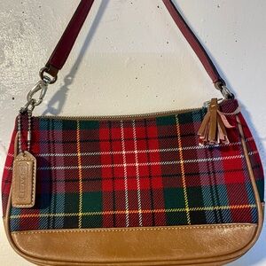 Vintage Coach plaid purse